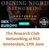 The Research Club - Networking at IIEX Amsterdam, 17th June